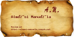 Almási Manuéla névjegykártya